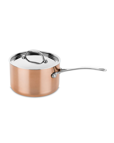 Mepra 1-handle 6.3" Casserole With Lid In Copper