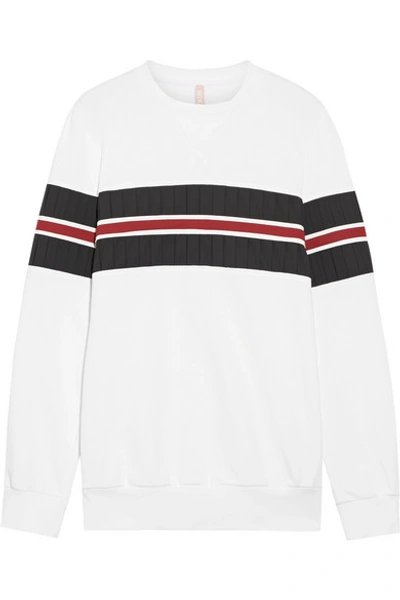 No Ka'oi Nula Colour-block Cotton-blend Sweatshirt In White Multi