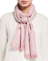 Ferragamo Sr The Gancini Wool Scarf In Rose