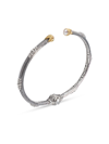 Konstantino Delos Two-tone Thin Hinged Bracelet In Silver