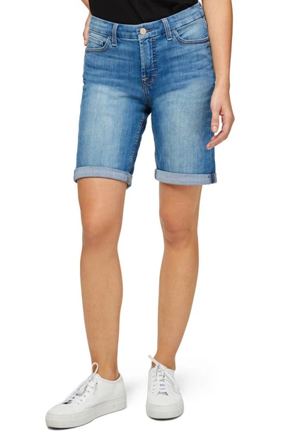 Jen7 Bermuda Shorts With Rolled Cuffs In Twilight Dreams