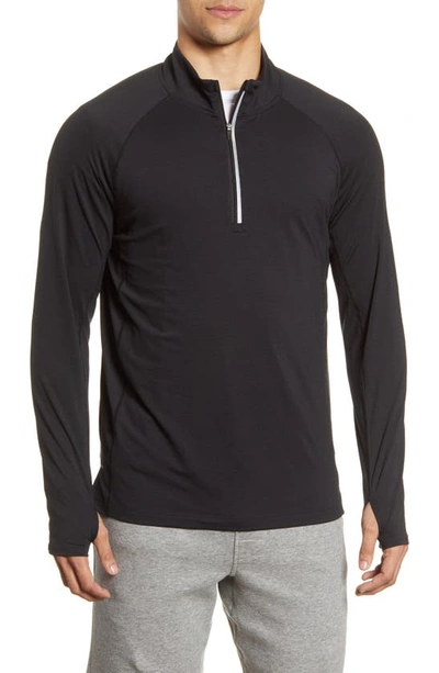 Fourlaps Men's Level Tech Half-zip Sweater In Black