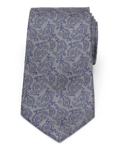 Cufflinks, Inc Men's Donald Duck Paisley Silk Tie In Gray