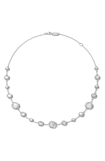 Ippolita Lollitini Sterling Silver Necklace, 16" In Silver/ Mother Of Pearl