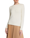 Co Essentials Cashmere Knit Crewneck Sweater In Ivory