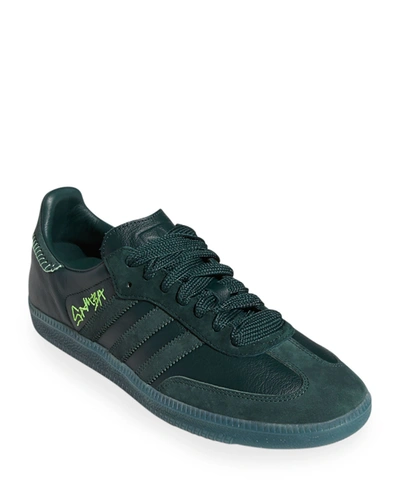 Adidas X Jonah Hill Men's X Jonah Hill Samba Suede/leather Sneakers In Green