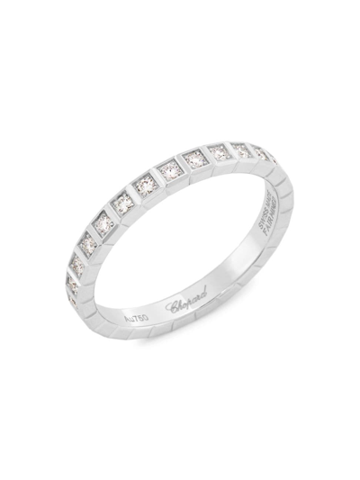Chopard 18k White Gold Ice Cube Diamond Ring