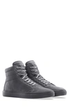 Koio Men's Primo Tonal Suede/nubuck High-top Sneakers In Charcoal