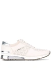 Michael Michael Kors Contrast Panel Sneakers In Neutrals