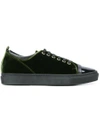 Lanvin Low Top Sneakers In B412 Pine Green Black