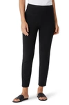 Eileen Fisher Organic Cotton French Terry Ankle Track Pant In Black