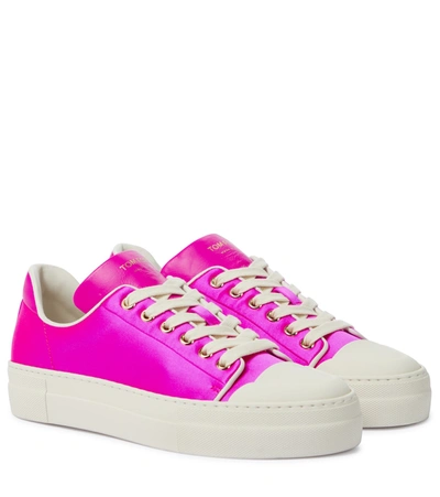Tom Ford City Grace Low-top Fashion Sneakers In Hot Pink