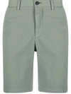 Theory Men's Zaine Solid Chino Shorts In Green