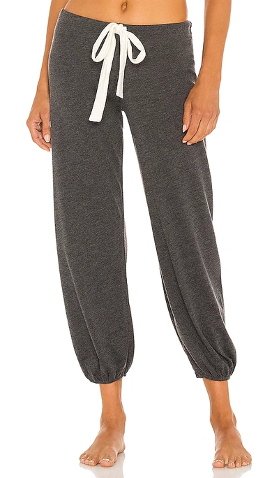 Eberjey Heather Slouchy Lounge Trousers In Charcoal Heather