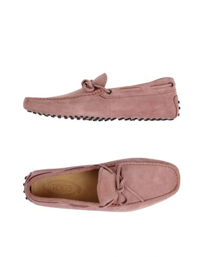 Tod's Loafers In Pastel Pink