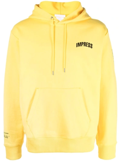Helmut Lang Impress Your Parents Print Hoodie In Yellow ModeSens