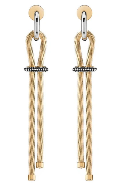 Demarson Solar Convertible Slider Earrings In Gold