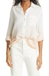 Rails Ellis Dip-dye Button-down Shirt In White Blush