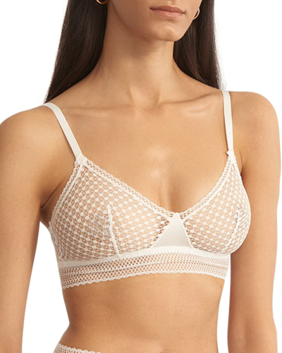 Else Bella Triangle Bralette In Ivory