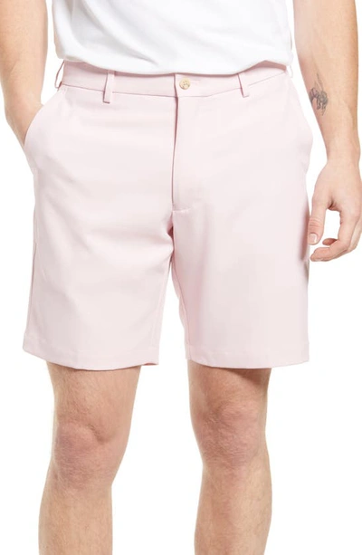 Peter Millar Salem Stretch Solid Classic Fit Performance Shorts In Palm Pink
