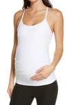 Beyond Yoga Maternity Slim Racerback Cami In White