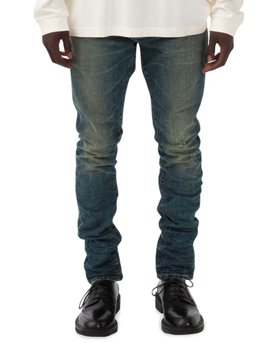 Purple Men's P001 Tinted Mid Indigo Skinny Jeans In Tintied Mid Indig