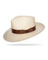 Worth & Worth By Orlando Palacios Men's Casablanca Montecristi Panama Straw Hat In Weather Refined B