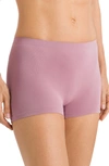 Hanro Touch Feeling High Waist Boyleg Briefs In Dusty Cedar