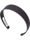 Jennifer Behr Lydia Silk Satin Headband In Black