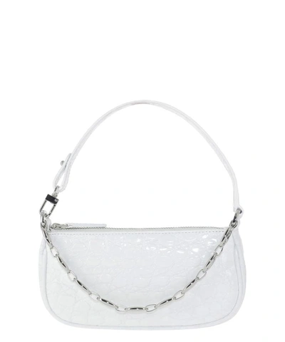By Far "mini Rachel" Handbag In White