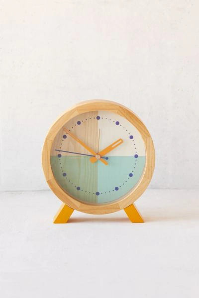 Cloudnola Flor Desk Clock In Turquoise