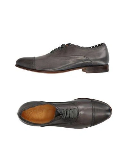 Alberto Fasciani Lace-up Shoes In Lead
