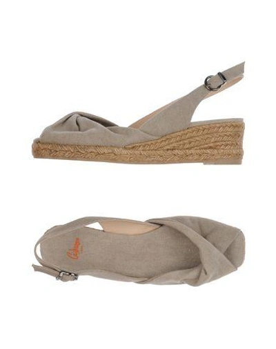 Castaã±er Sandals In Khaki