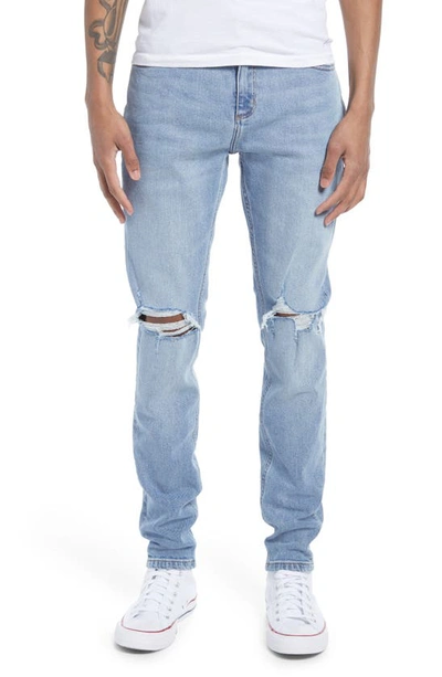 Rolla's Stinger Skinny Jean - Light Wash In V8 Bleach Destroy