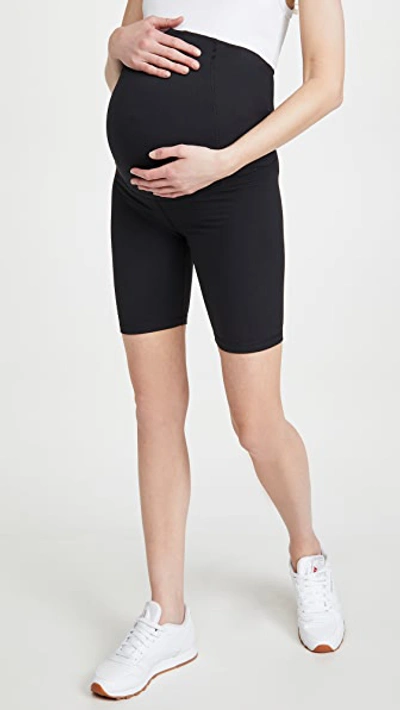 Ingrid & Isabel Active Bike Shorts With Crossover Panel In Black