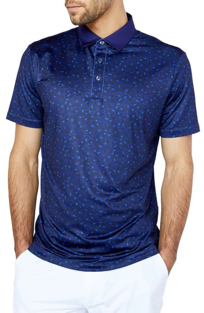 Redvanly Filmore Stretch Golf Polo In Astral Aura