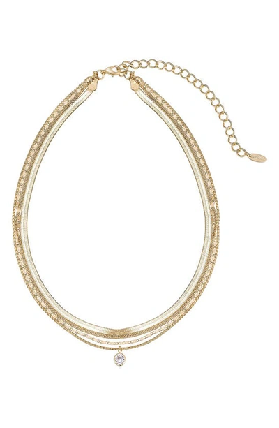 Ettika Layered Chain Necklace In Gold