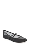3.1 Phillip Lim Mesh Mary Jane Flat In Black