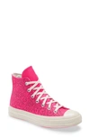 Converse Chuck Taylor All Star 70 High Top Sneaker In Hyper Pink/ Hyper Pink/ Egret