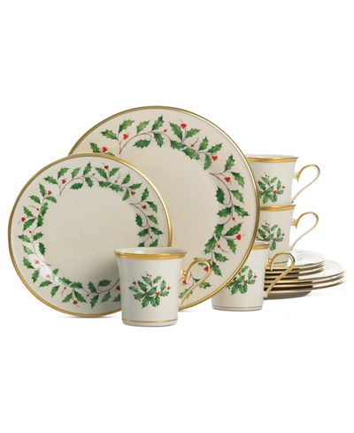 Lenox Holiday 12-piece -plate & -mug Set In Ivory