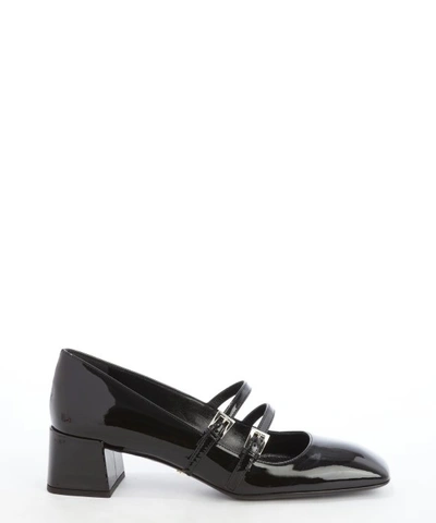 Polished and Poised: Patent Leather Shoes Prada Square Toe Pumps