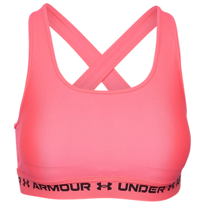 Under Armour Plus Size Mid Impact Crossback Wire-free Sports Bra In Cerise Pink