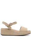 Camper Misia Platform Wedge Sandal In Neutrals