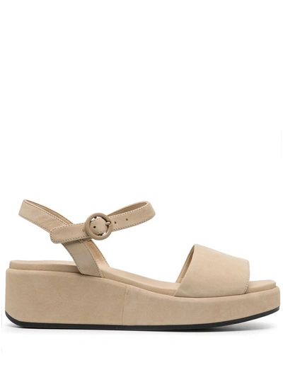 Camper Misia Platform Wedge Sandal In White