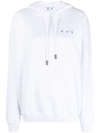 Off-white Flowers Arrows Regular Hoodie In White