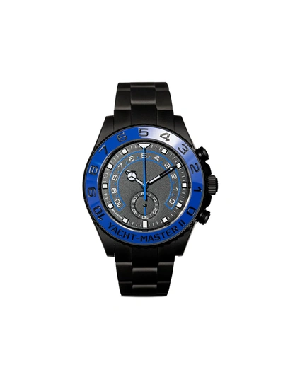 Mad Paris Customised Rolex Yacht-master Ii Watch In Black