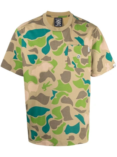 Billionaire Boys Club Army Green Printed Cotton T-shirt