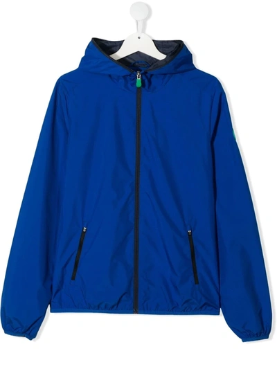 Save The Duck Kids' Logo-patch Sleeve Jacket In Blue