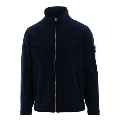 Stone Island Jacket In Blue