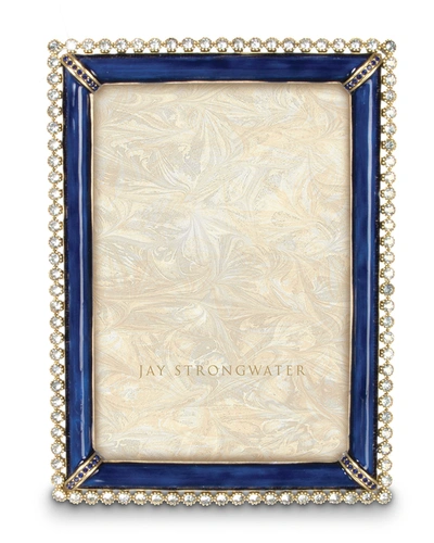 Jay Strongwater Lorraine Frame, 4" X 6" In Indigo